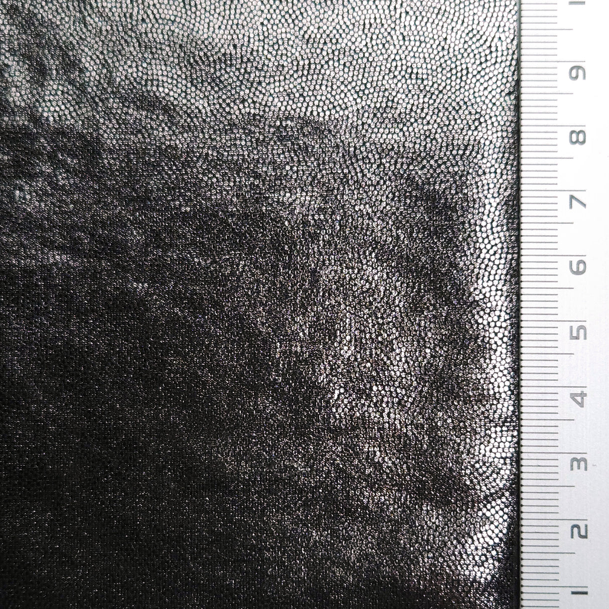 Foil Spandex Polyester Knit Fabric | FAB1566 | 1.Gold (Animal), 2.Silver (Animal), 3.Black (Square), 4.Silver (Square), 5.Black (Dot), 6.Silver (Dot), 7.Black (Irregular Dot), 8.Silver (Finger Print), 9.Gold (Finger Print), 10.Silver (Solid) by Fabricis.com #