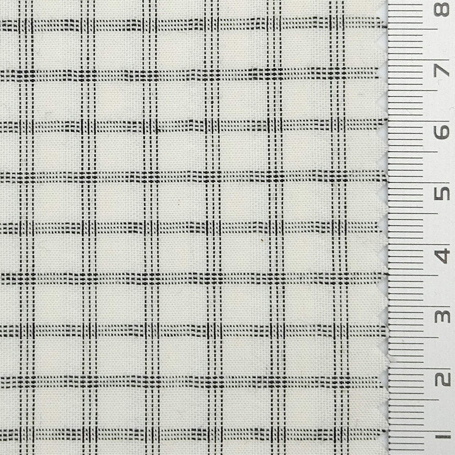 Distinct Check YarnDyed Cotton Polyester Woven Fabric - FAB 1797 - 8.Light Gray-Green Plaid