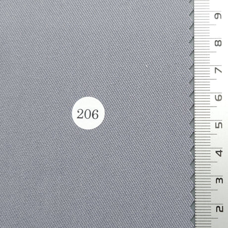 Solid Twill Polyester Rayon Spandex Woven Fabric - FAB1694 - 1.Ivory Beige (213)-2.Beige (212)-3.Green Ivory (211)-4.Yellow Beige (210)-5.Pink (209)-6.Ivory (208)-7.White (207)-8.Grey (206)-9.Brown (205)-10.Light Charcoal (204) 