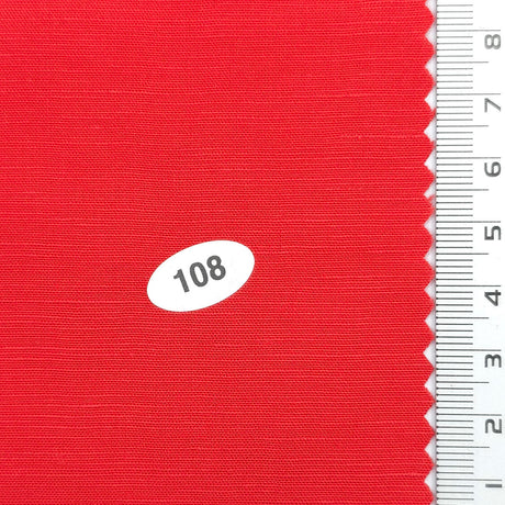 Red - Linen Textured LR Woven Fabric - FAB1853