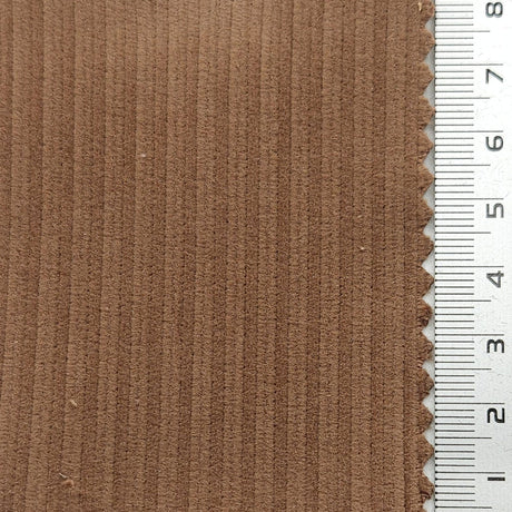 11Wale Solid Corduroy Cotton Woven Fabric - FAB1655 - 1.Petite Orchid-2.Oyster Pink-3.Milk White-4.Sour Dough-5.Pale Taupe-6.Shingle Fawn-7.Dark Tan-8.Cigar-9.Japonica-10.Sand Dune 