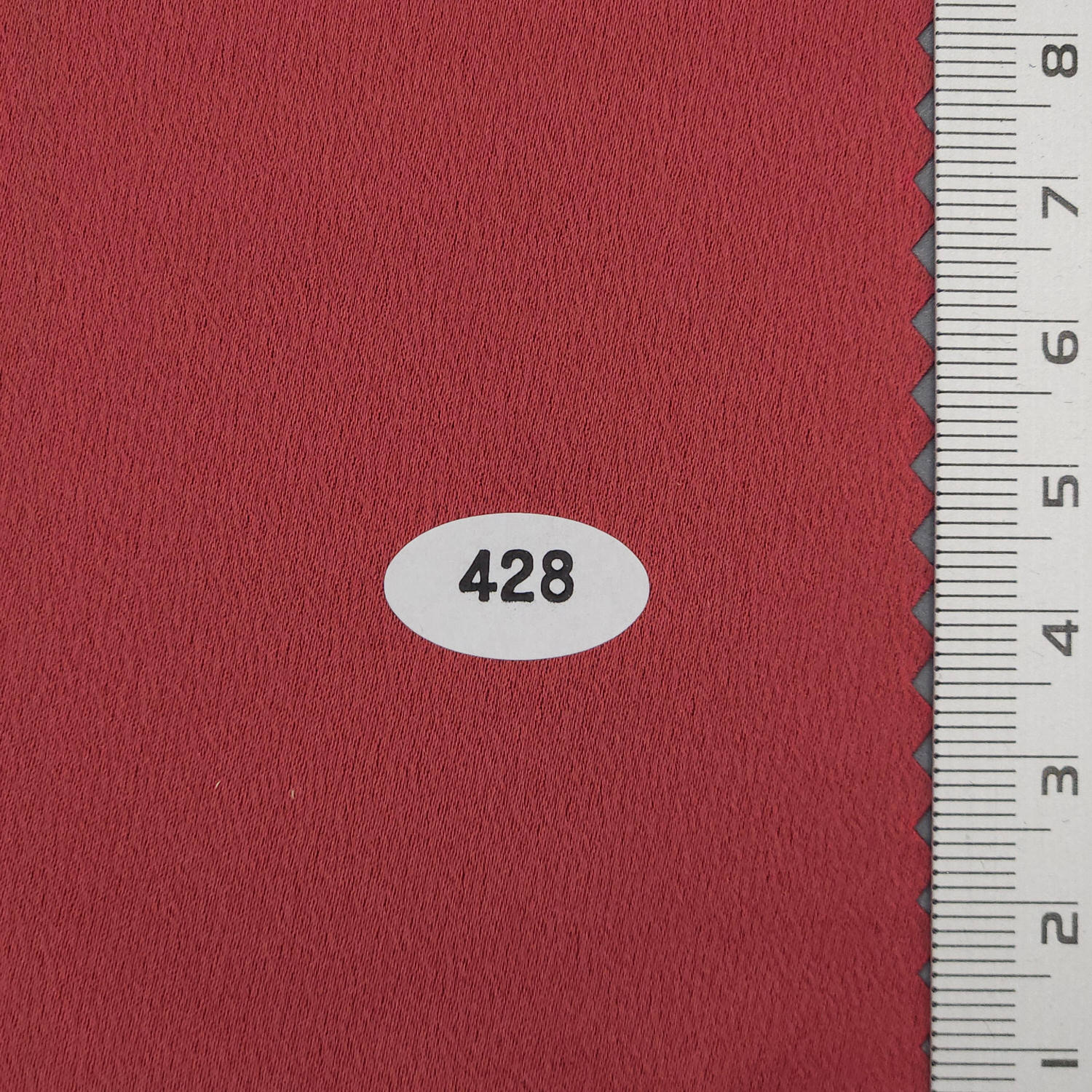 Solid Crepe Charmeuse Satin Polyester Woven Fabric - FAB 1739 - 8.Deep Red