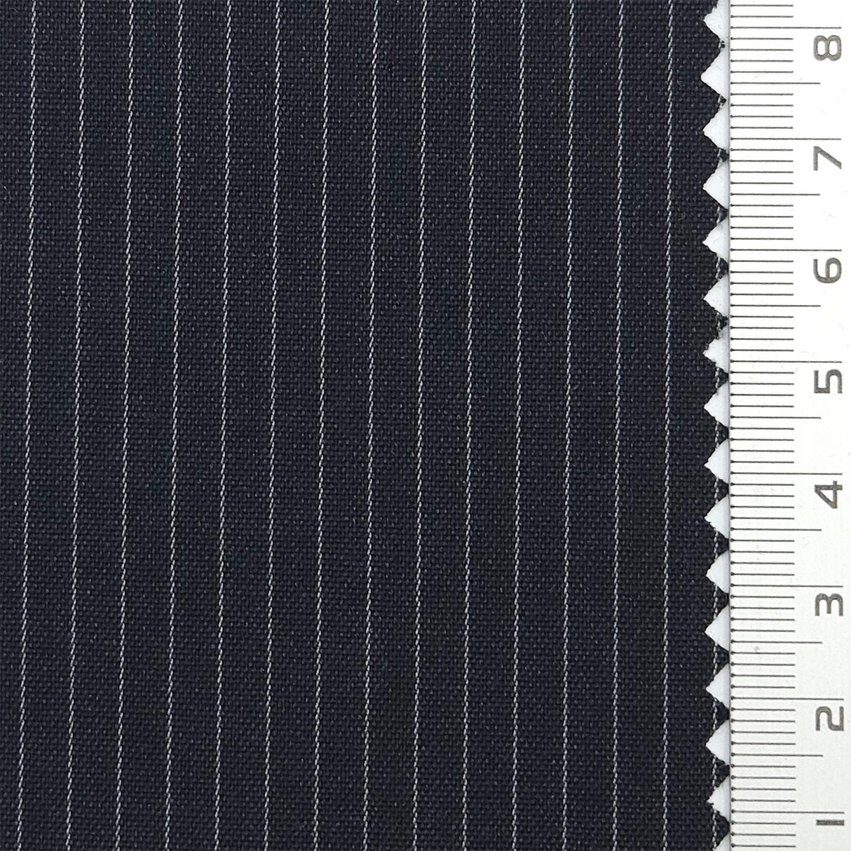 Pin Stripe Plain Polyester Spandex Rayon Woven Fabric - FAB1783 - Dark Navy