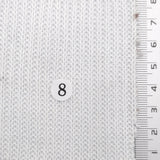 White - Rib Knit Poly Fabric - FAB1855
