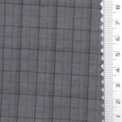 Tattersall Check Polyester Cotton Woven Fabric - FAB1969 - Gray