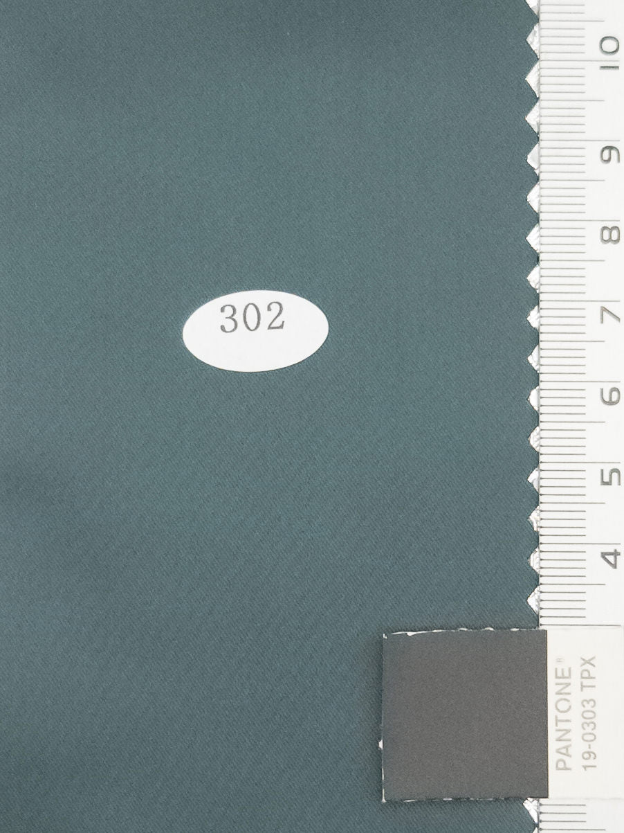 Solid Recycled Satin Spandex Polyester Woven Fabric - FAB 1711 - 9.Jet Grey