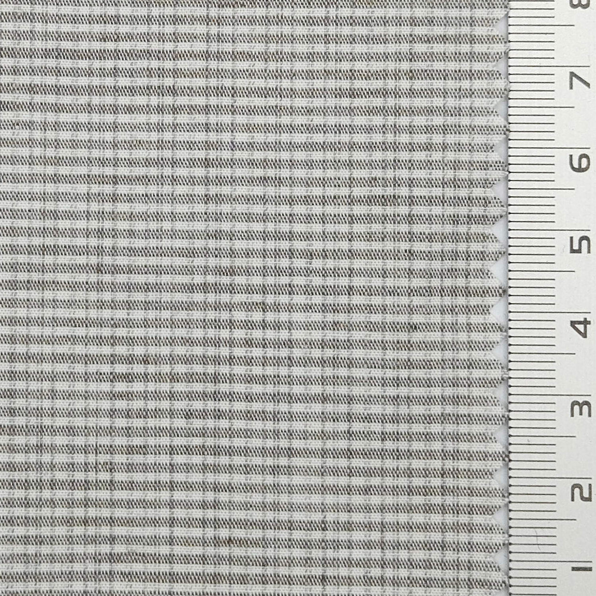 Subtle Grid Check Plain Cotton Woven Fabric - FAB1795 - Gray