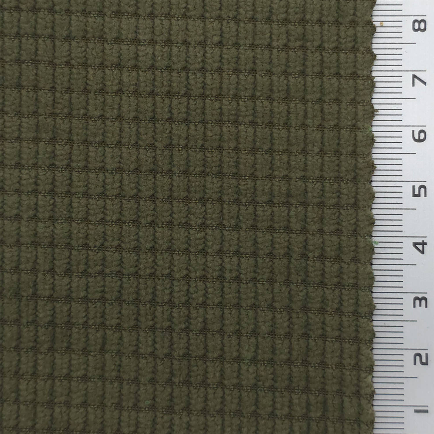 1: Warm Gray-2: White-3: Pale Cream-4: Beige-5: Tan - 8 Wale Textured Corduroy Poly Woven Fabric - FAB 1874