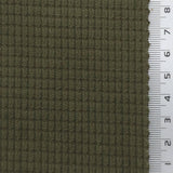 Olive Green - 8 Wale Textured Corduroy Poly Woven Fabric - FAB1874