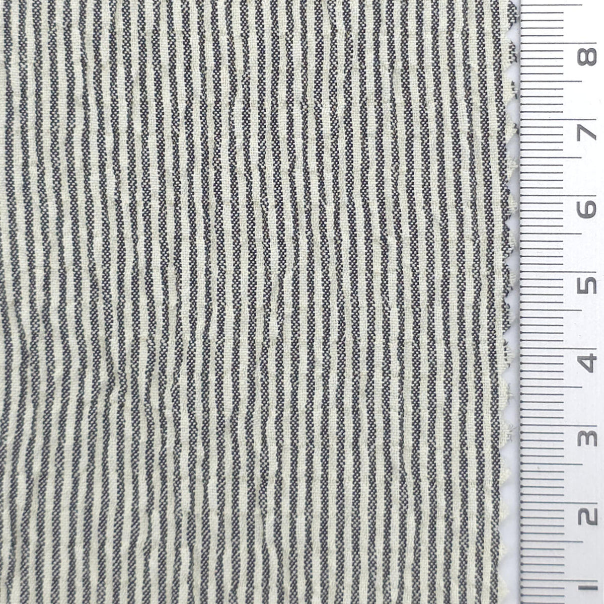 Pinstripe Polyester Rayon Woven Fabric - FAB1962 - Gray