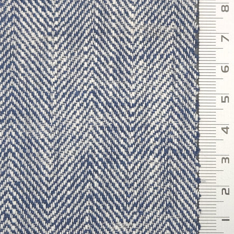 8s Herringbone Washing YarnDyed Cotton Linen Woven Fabric - FAB1676 - 1.Cloud-2.Pale Slate-3.Cold Turkey-4.Bizarre-5.Double Pearl Lusta-6.Dutch White-7.Spindle-8.Logan-9.Mischka-10.Spanish Green 
