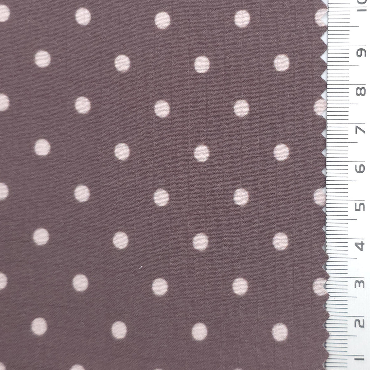Polka Dot Polyester Woven Fabric - FAB1972 - Mauve