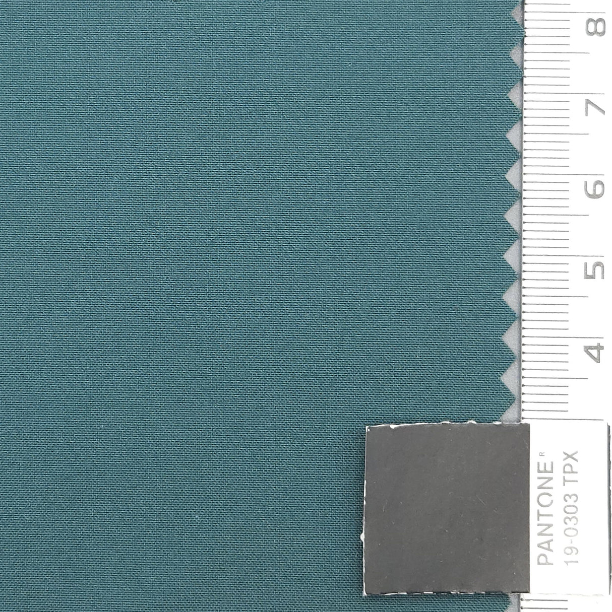 Hiking Solid Plain Recycled Polyester Cotton Woven Fabric - FAB1725 - Teal