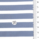 1: Light Blue-2: Pink Beige-3: Navy Blue-4: Dusty Rose-5: Dark Brown - Stable Medium Weight Striped Poly Cotton Span Ponte Knit Fabric - FAB 1922