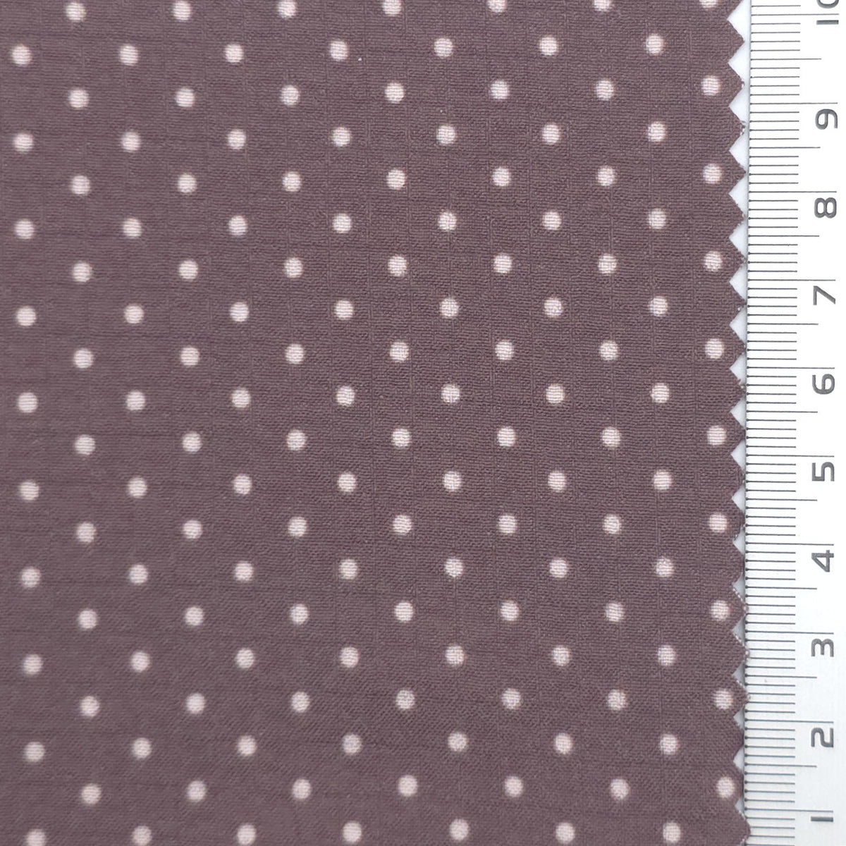 Polka Dot Polyester Woven Fabric - FAB1971 - Mauve
