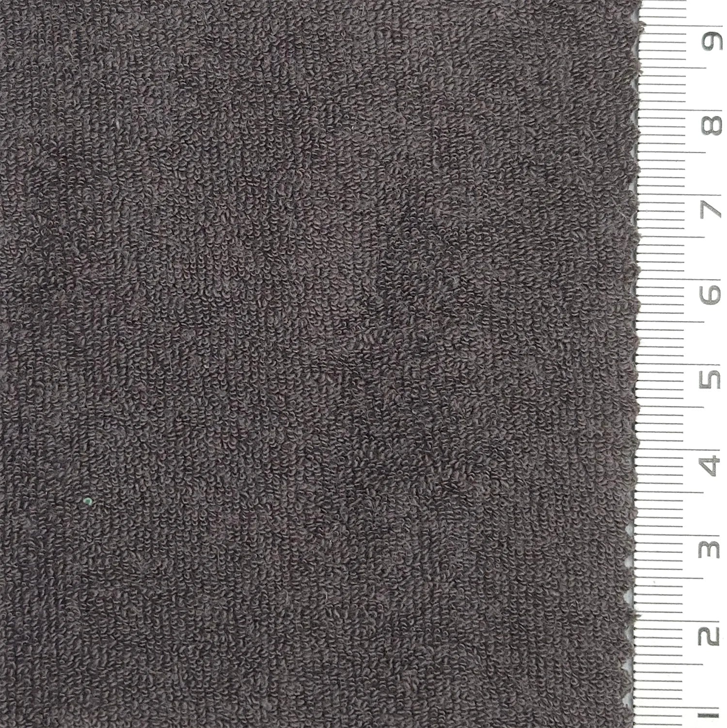 Towelling Solid Terry Cotton Polyester Knit Fabric - FAB 1766 - 9.Charcoal gray