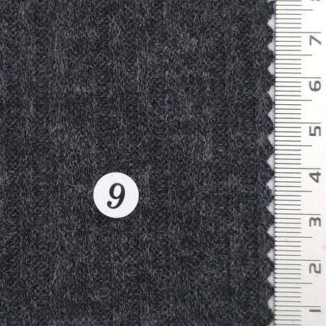 Hairy TR Stripe Irregular Rayon Polyester Knit Fabric - FAB1818 - 1.Pink Beige-2.Beige-3.Beige-4.Olive-5.Mint Blue-6.Green Khaki-7.Brown-8.Melange Gray-9.Charcoal-10.Navy 