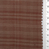 Cocoa Brown Check Cotton Rayon Woven Fabric - FAB1826