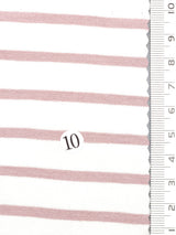 Solid Stripe Jersey Rayon Spandex Knit Fabric - FAB1726 - 1.Blue-2.Navy-3.Black-4.Red-5.Mellange-6.Olive-7.Dusty Pink-8.Red-9.White/Pink-10.White/Blue 