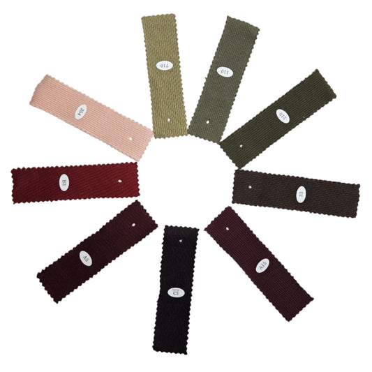 Solid Matching Rib Spandex Cotton Knit Fabric - FAB1618