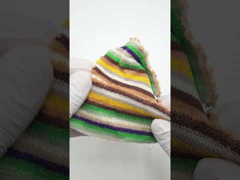 Multi Color Towel Stripe Terry Spandex Cotton Polyester Knit Fabric - FAB 1776