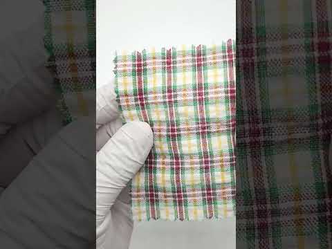 Multi Color Check YarnDyed Polyester Cotton Woven Fabric - FAB 1788