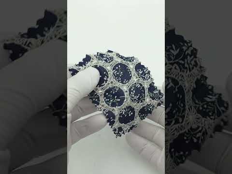Print Leaf Embroidery Cotton Woven Fabric - FAB 1821