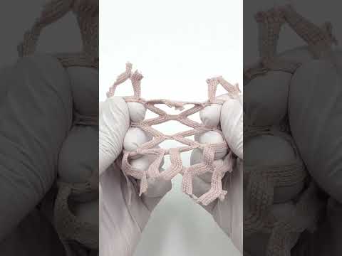 Airy Zigzag Mesh Poly Knit Fabric - FAB 1849