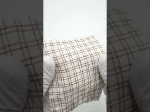 Monochrome Check YarnDyed Cotton Woven Fabric - FAB 1800