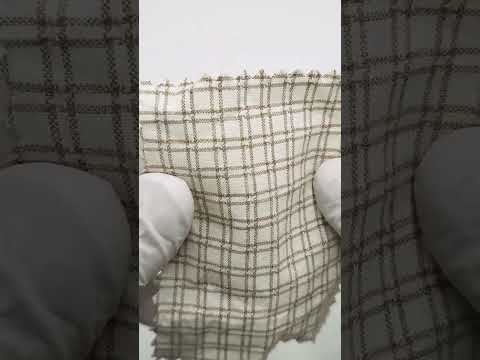 Windowpane Check YarnDyed Cotton Woven Fabric - FAB 1760