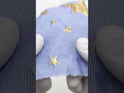 Dot Star Jacquard Polyester Nylon Metallic Woven Fabric - FAB 1819