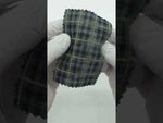 Textured Lightweight Embroidered Plaid Poly Cotton Shirting Woven Fabric - FAB 1935