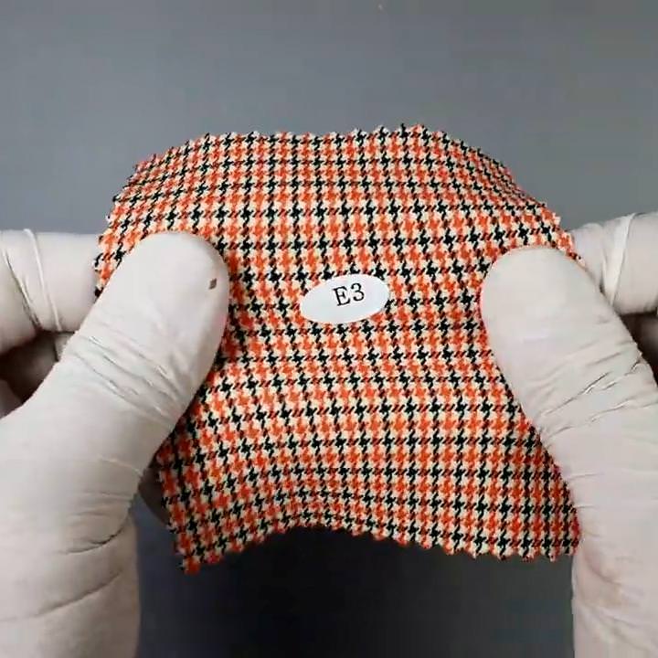 Poly Rayon Check Woven Fabric - FAB 1274 -