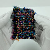 Yarn Dyed Sequins Polyester Woven Fabric | FAB1500 | 1.Multi by Fabricis.com #