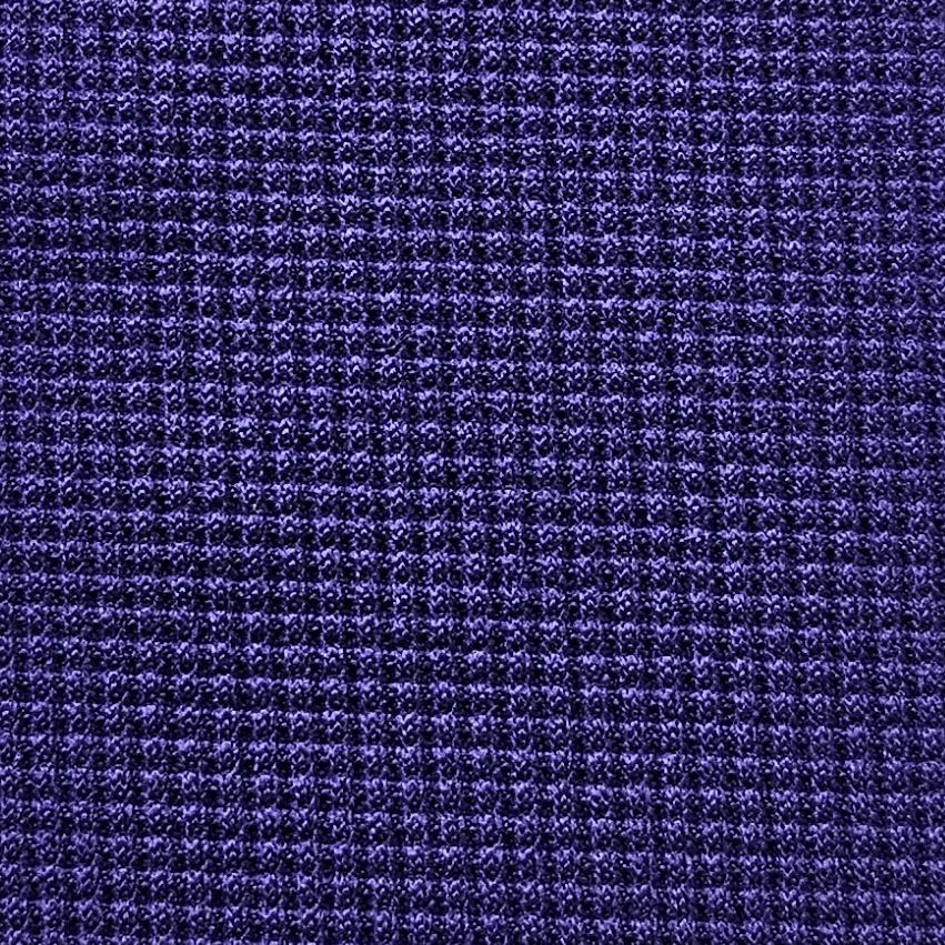 Solid Waffle Polyester Spandex Knit Fabric - FAB1541