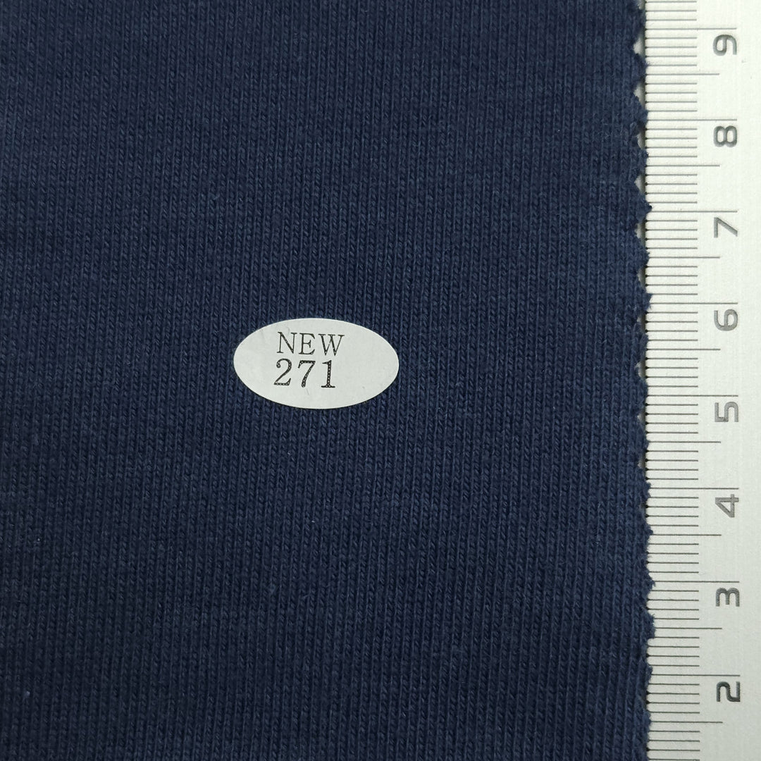 1.Catalina Blue (271)-2.French Pass (561)-3.Nero (C3)-4.Prelude (C13)-5.Siren (A15) - Heavy Weight Cotton Terry Knit Fabric - FAB 1468