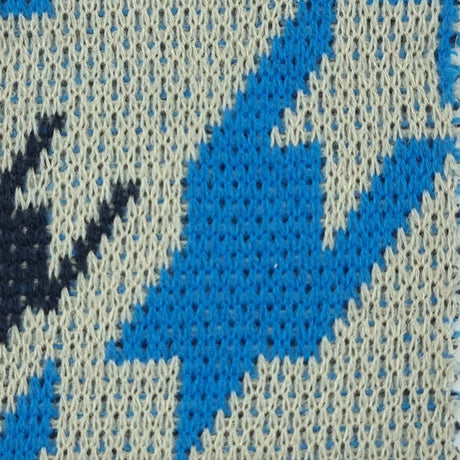 Houndstooth Jacquard Acrylic Knit Fabric | FAB1514 | 1.Blue, 2.Brown, 3.Black by Fabricis.com #