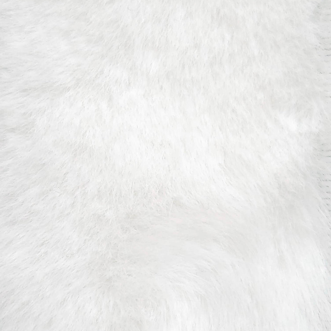 1.White-2.Stark White-3.Dusty Grey-4.Rose-5.Akaroa - Blueming Faux Fur Fabric - FAB 1108