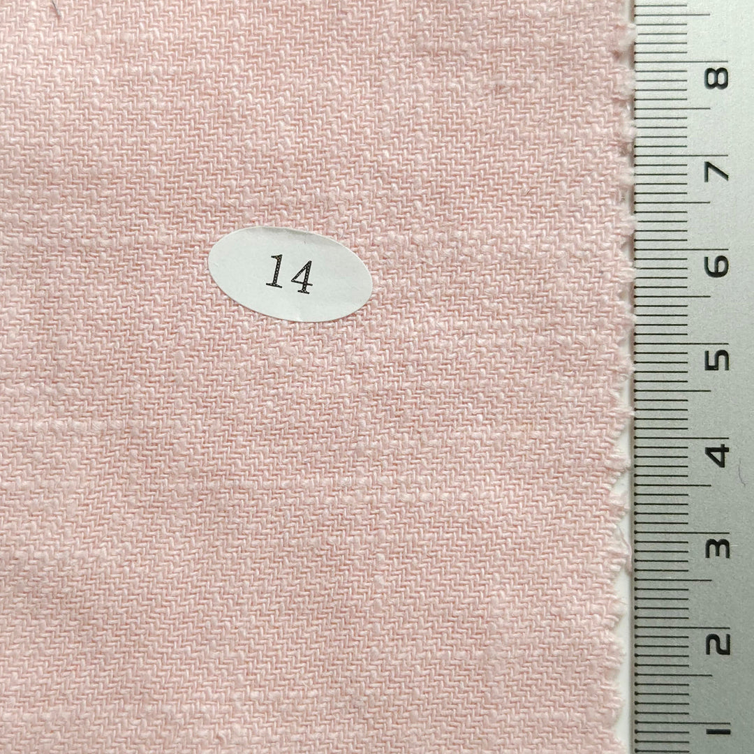 Linen Cotton BioWashing Woven Fabric - FAB 1268 - 1.Pink