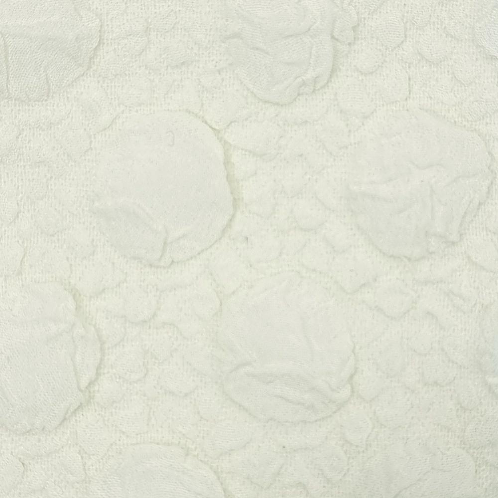 1.Beige-2.White-3.Yellow-4.Pink-5.Grey/Green - Solid Polka Dot Jacquard Polyester Woven Fabric - FAB 1533