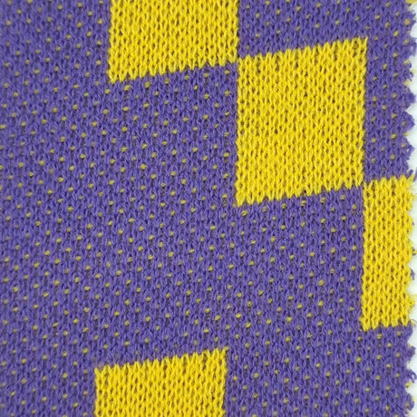Jacquard YarnDyed Acrylic Knit Fabric | FAB1521 | 1.Purple, 2.Lilac, 3.Blue, 4.Black by Fabricis.com #
