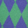 Diamond Jacquard Acrylic Knit Fabric | FAB1515 | 1.Blue, 2.Green, 3.Yellow, 4.Pink, 5.Black by Fabricis.com #