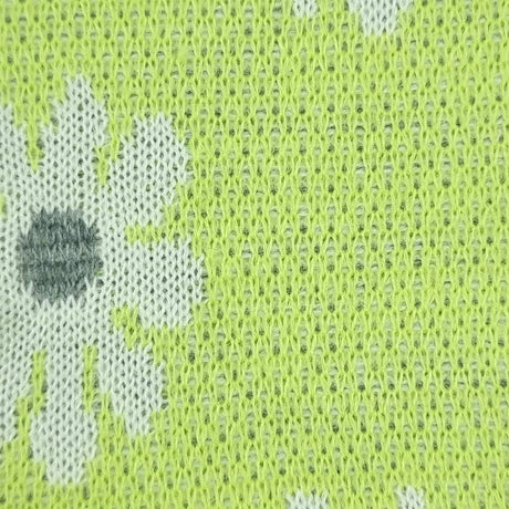 Floral Jacquard Acrylic Knit Fabric | FAB1525 | 1.Beige, 2.Blue, 3.Green, 4.Black by Fabricis.com #