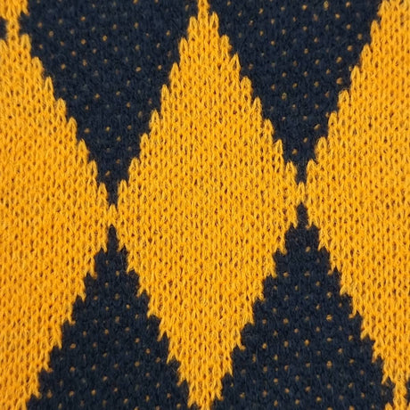 Diamond Jacquard Acrylic Knit Fabric | FAB1515 | 1.Blue, 2.Green, 3.Yellow, 4.Pink, 5.Black by Fabricis.com #