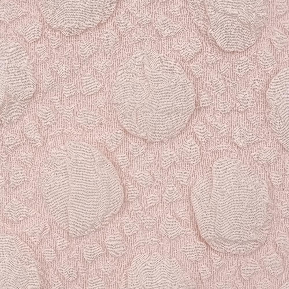 Solid Polka Dot Jacquard Polyester Woven Fabric | FAB1533 | 1.Beige, 2.White, 3.Yellow, 4.Pink, 5.Grey/Green, 6.Black by Fabricis.com #