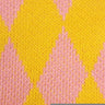 Diamond Jacquard Acrylic Knit Fabric | FAB1515 | 1.Blue, 2.Green, 3.Yellow, 4.Pink, 5.Black by Fabricis.com #
