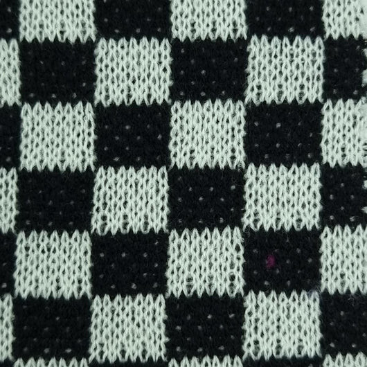 Check Jacquard Acrylic Knit Fabric | FAB1529 | 1.Yellow, 2.PInk, 3.Green, 4.Blue, 5.Black by Fabricis.com #