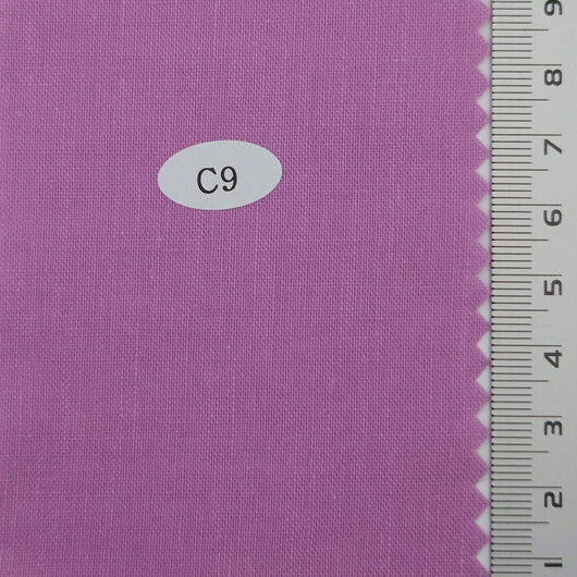 Linen Cotton Woven Fabric | FAB1267 | 191.Air Force Blue, C5.Mountbatten Pink, 85.Gray Tea Green, 353.Khaki, 84.Pale Sandy Brown, 14.Pale Chestnut, 224.Puce, C9.Wisteria, 34.Pale Red Violet, 24.Puce by Fabricis.com #