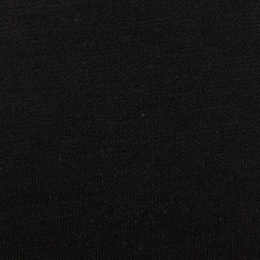 T/R Ponte Roma Spandex Knit Fabric:Black