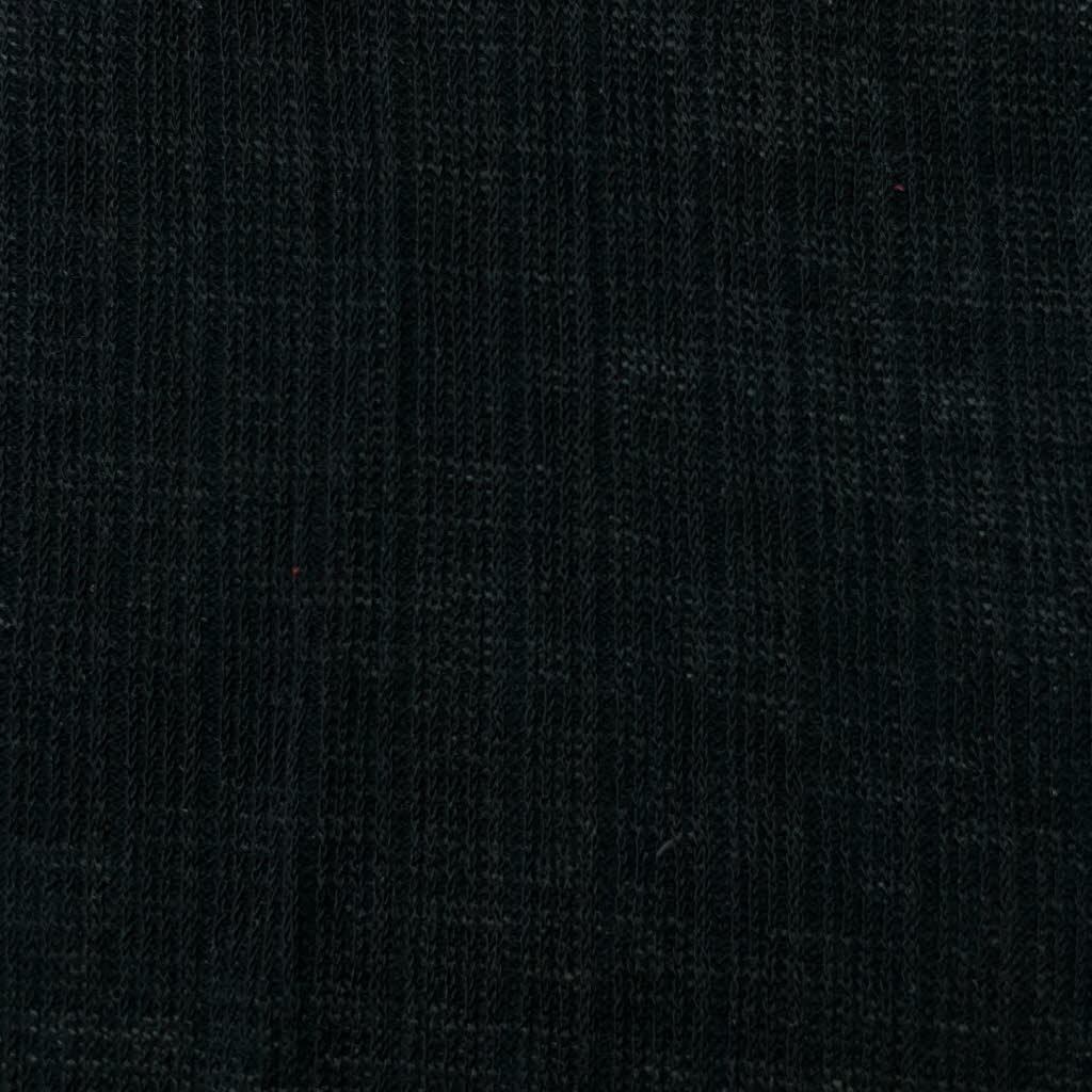 Rib Rayon Poly Knit Fabric-Black